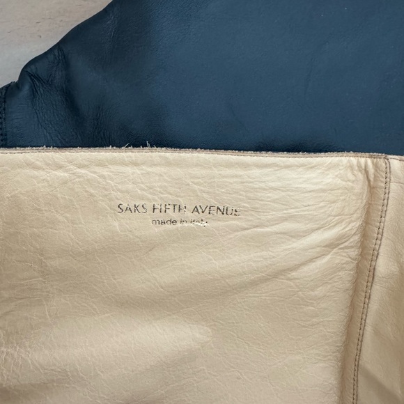 Saks Fifth Avenue Italian Leather Buckle Boots - Size 6.5 - Picture 8 of 8